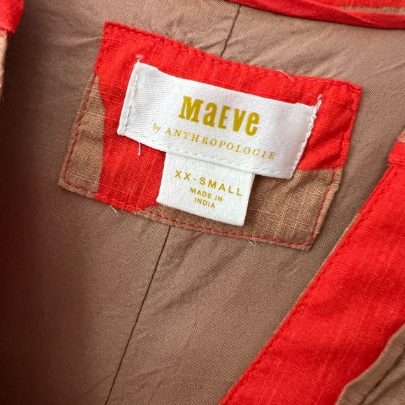 Maeve Anthropologie flutter sleeve dress! Size XXS! - Picture 3 of 4